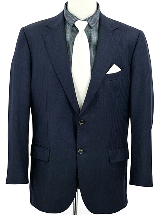 Suitsupply Other - Suitsupply 112 AB10 Navy Wool Blazer 46R | Vitale Barberis Canonico Italy 110s